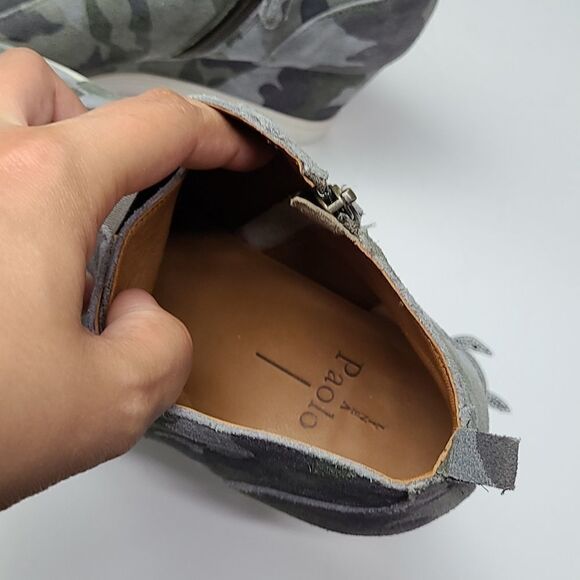 Linea Paolo Felicia Women's Platform Wedge Sneaker‎ Camouflage Size 9.5 - Picture 14 of 15